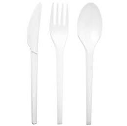 White Rcpla Cutlery